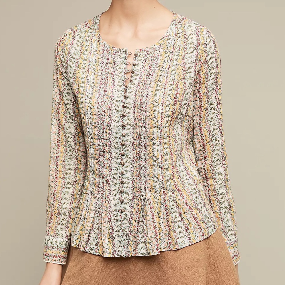 Anthropologie Gelise Button Up Blouse